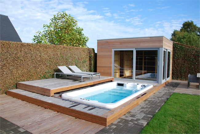 Schwimm-Spa Abdeckungssystem elektrisch